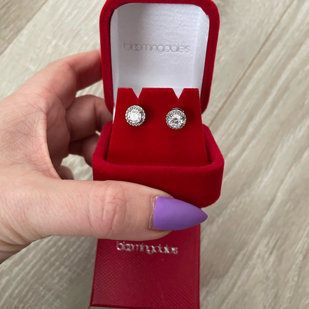 CZ and diamond studs